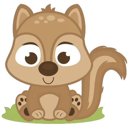 Baby Squirrel Svg Cutting Files Deer Cut File Baby Squirrel Squirrel Clipart Png Baby Deer Png