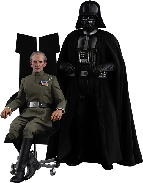 Darth Vader Helmet Grand Moff Tarkin And Darth Vader 16 Darth Vader Tarkin Hot Toys Png Darth Vader Helmet Png