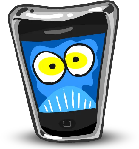 Iphone Afraid Icon Png Ico Or Icns Funny Mobile Phone Icon Cell Phone Icon Blue