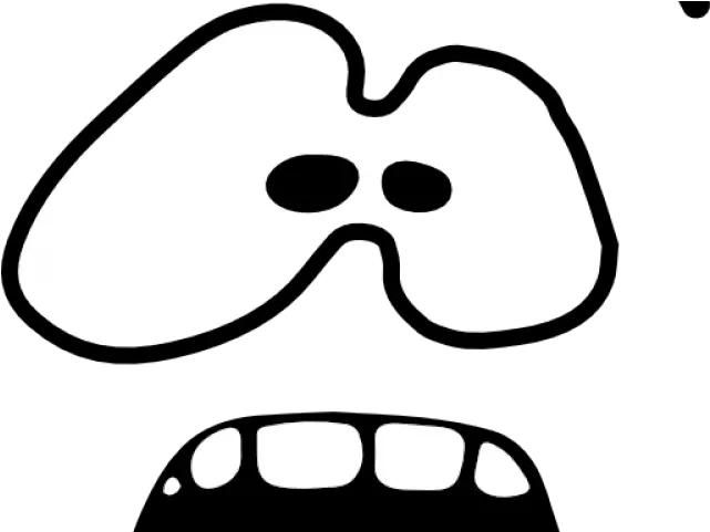 Fear Png Transparent Afraid Clip Art Black And White Fear Png