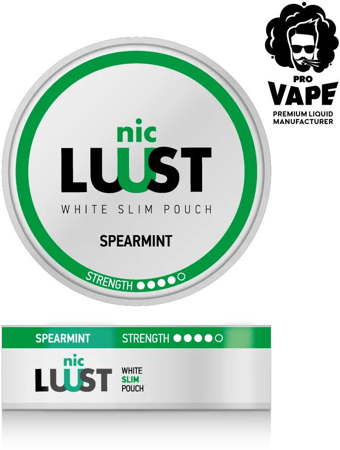 Nic Luust Spearmint Non Tobacco Nicotine Pouches Pro Vape Sia Snus 10 Mg Png Lust Icon