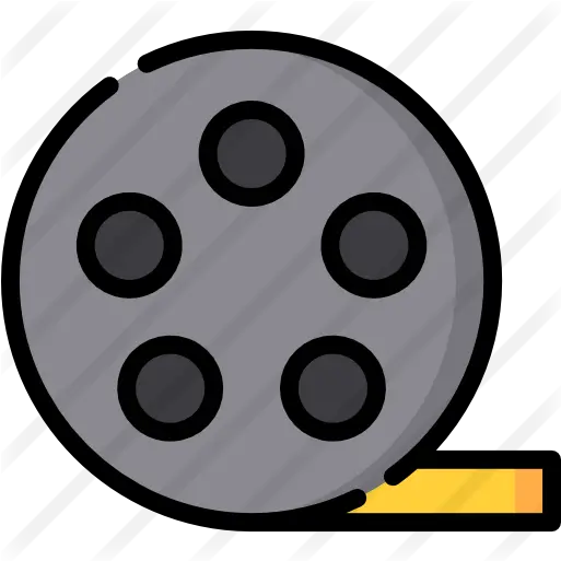 Film Reel Dot Png Movie Reel Flat Icon