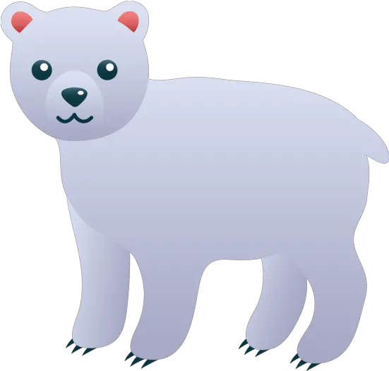 Cute Polar Bear Clipart Polar Bear Animals In Winter Clipart Png Polar Bear Transparent Background