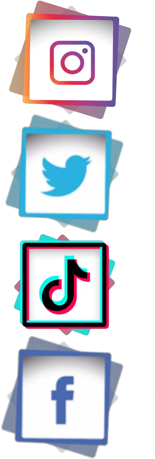 Facebook Instagram Tiktok Twitter Logo New Picsart Editing Png Tik Tok Logo Png