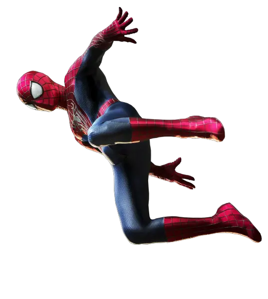 Spiderman Colgado De Cabeza Png