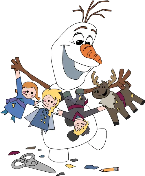 Clip Art Disney Galore Holding Cutouts Frozen Adventure Clipart Png Olaf Transparent