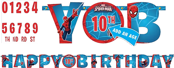 Spiderman Happy Birthday Banner Happy Birthday Spiderman Font Png Birthday Banner Png