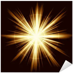 Golden Ight Burst Fireworks Lens Light Flashed Png Gold Flare Png