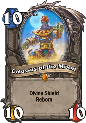 Colossus Of The Moon Card Hearthstone Hs Voodoo Darkness Hearthstone Png Shadow Of The Colossus Png