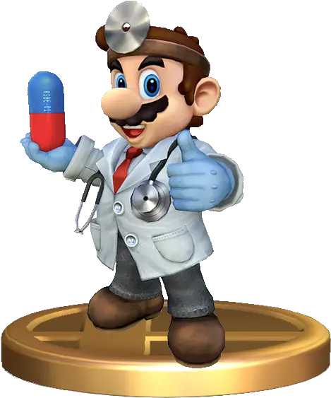 Download Hd Dr Mario Trophy Ssbriot Doctor Mario Png Dr Mario Png