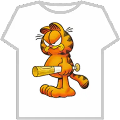 Garfield With A Baseball Bat Roblox Garfield With Bat Png Baseball Bat Transparent