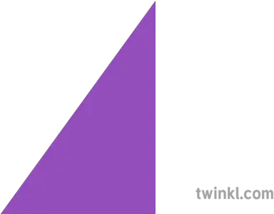 Right Angle Triangle Purple Illustration Twinkl Purple Right Angle Triangle Png Right Triangle Png