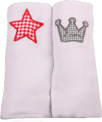 Minene Cute Muslin Squares Star Crown Png