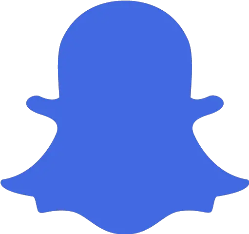 Royal Blue Snapchat 2 Icon Free Royal Blue Social Icons Snapchat Icon Black Png Snapchat Logo Transparent