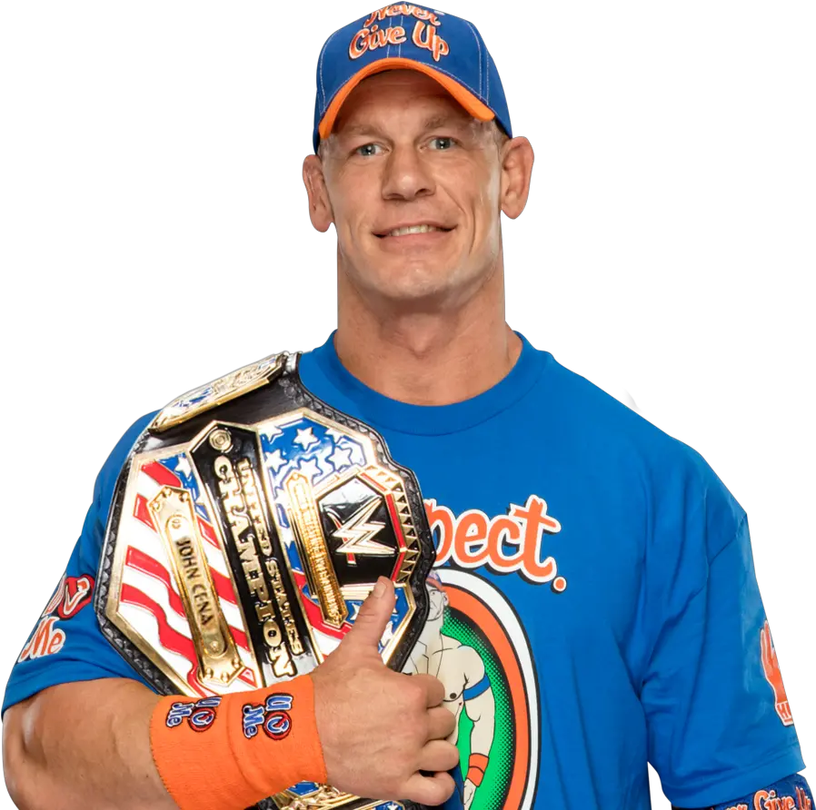 Popular And Trending John Cena Stickers John Cena With Wwe Championship Belt Png John Cena Transparent Background