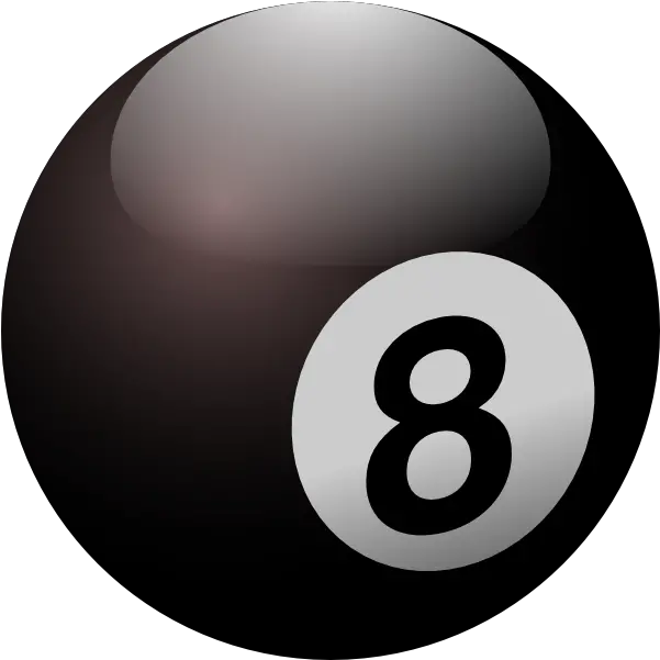 Glossy Eight Ball Clip Art 8 Ball Logo Png Pool Ball Png