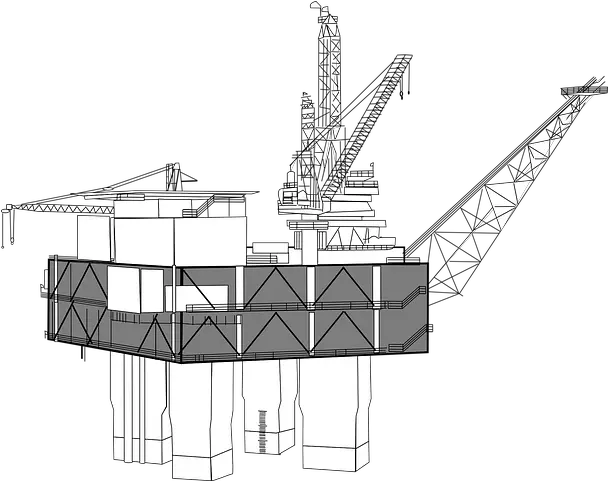 40 Free Platform U0026 Oil Rig Vectors Blueprint Png Oil Rig Oil Rig Icon