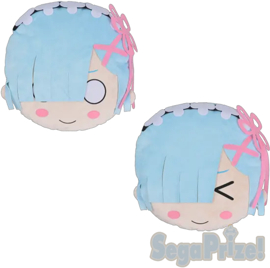 Rezero Rem Face Plushie Re Zero Rem Pillow Png Rem Re Zero Png