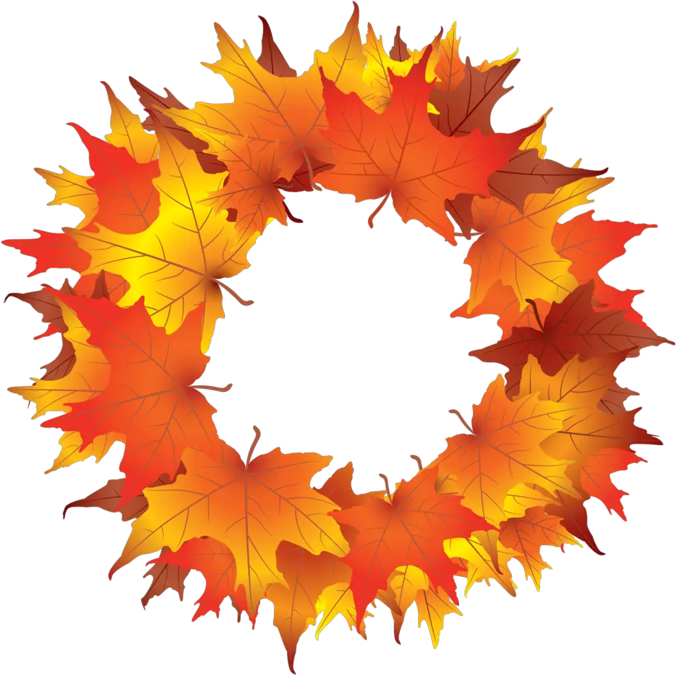 Autumn Wreath Clipart Kid 2 Clipartix Fall Leaf Wreath Clipart Png Wreath Png