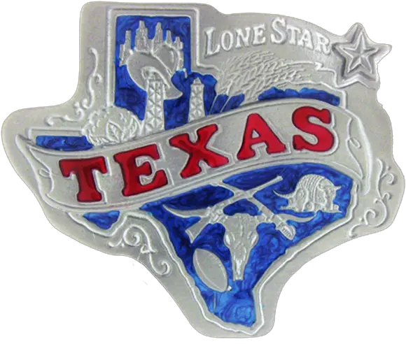 Colorful Belt Buckle Is In The Shape Texas Belt Buckle Png Texas Shape Png