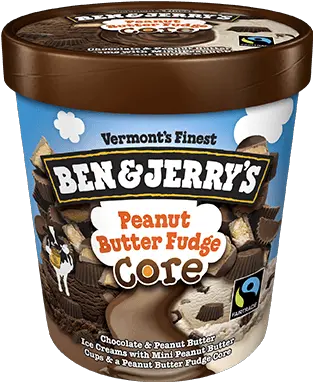 Peanut Butter Fudge Core Ben U0026 Jerryu0027s Ben Peanut Butter Fudge Core Ice Cream Png Peanut Butter Transparent