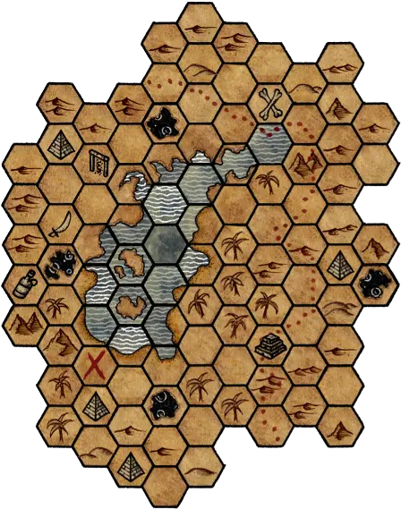 Hex Kit The Black Spot Tileset Cone Of Negative Energy Drivethrurpgcom Hex Kit Mapping Png Hex Grid Transparent