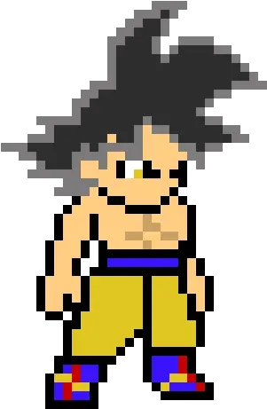 8bit Goku Ultra Instinct Goku Ultra Instinct Pixel Art Png Ultra Instinct Goku Png