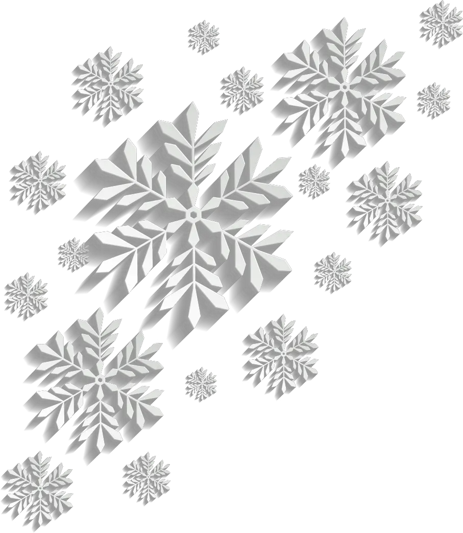 Chalkboard Snowflakes Png