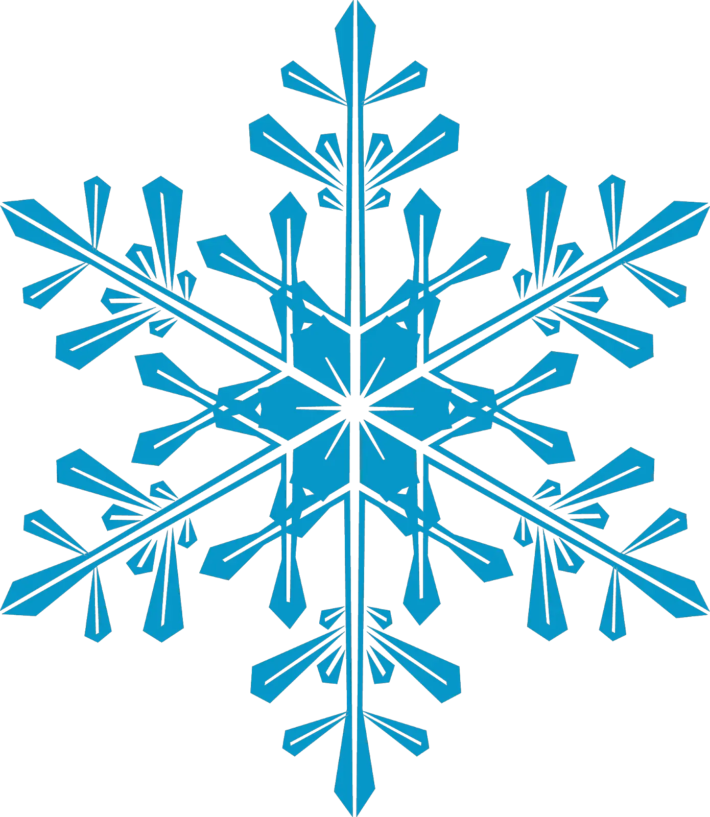 Blue Snowflake Png Free