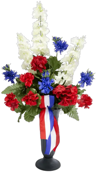 Silk Red White U0026 Blue Cemetery Cup Royeru0027s Flowers And Png Transparent