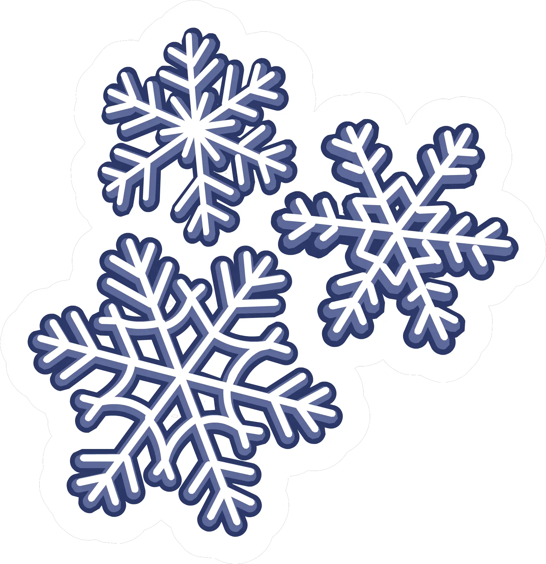 Black Snowflake Clipart Png