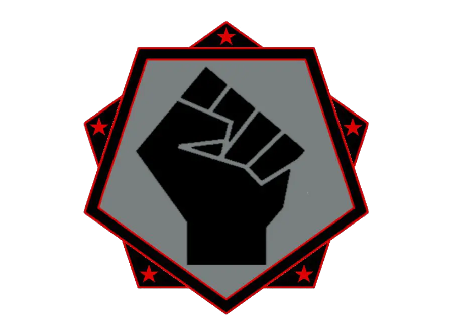 Black Panther Fist Logo Transparent Png Black Lives Matter Fist Pentagon Logo