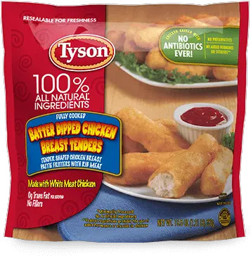 Batter Dipped Chicken Breast Tenders Tyson Brand Png