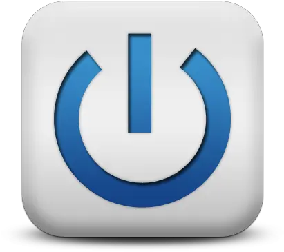 Blue Power Button Symbol Icon Png Blue Power Sign Png Power Button Logo