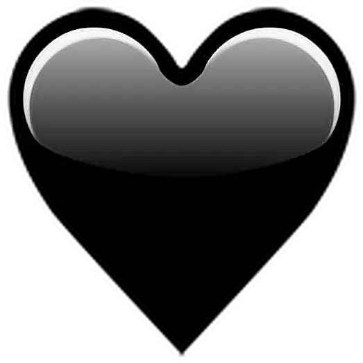 Png Black Followme Followback Emoji Transparent Black Heart Emoji Black Iphone Png