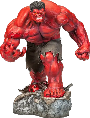 In Stock Red Hulk Premium Format Figure By Sideshow Thunderbolt Ross Png The Hulk Png