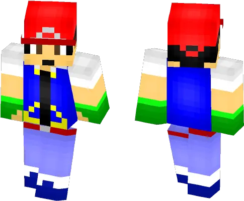 Download Ash Ketchum Minecraft Skin For Free Fictional Character Png Ash Ketchum Transparent