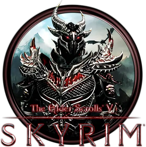 Elder Scrolls V Skyrim Dock Icon Emblem Png Skyrim Icon Png