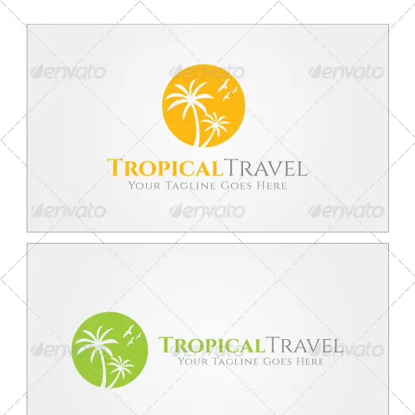 Tropical Travel Logo Template Graphic Design Png Travel Logos