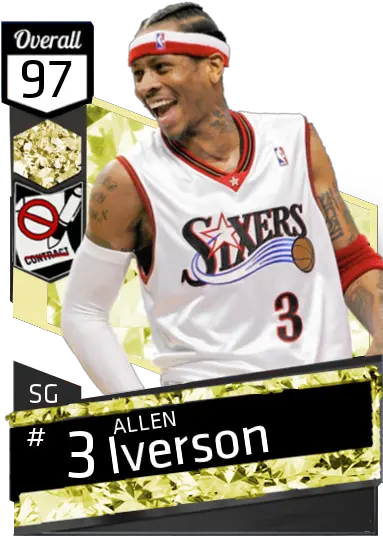 Allen Iverson Nba 2k17 Png Image Allen Iverson Allen Iverson Png