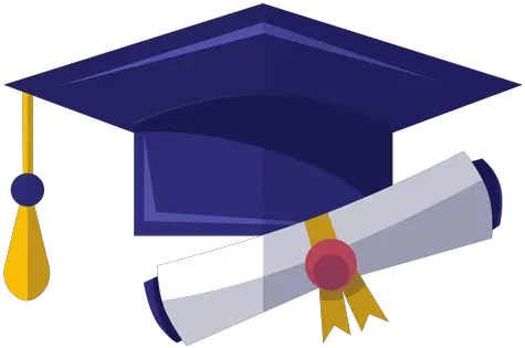 Graduation Hat And Diploma Icon Transparent Png U0026 Svg Chapeu De Formatura Azul Transparent Image