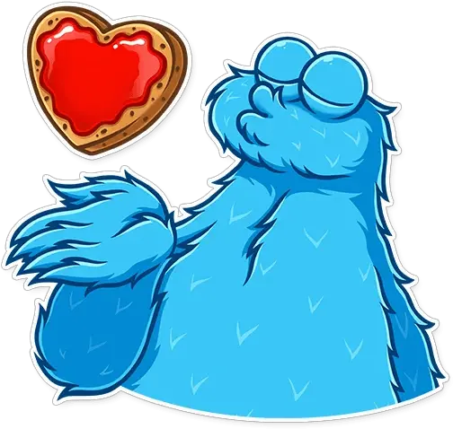 Cookie Monster Telegram Sticker Cookie Monster Telegram Sticker Png Cookie Monster Png