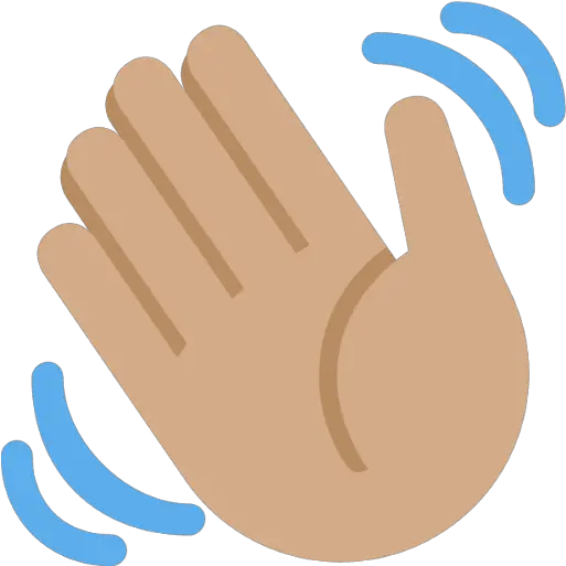 Waving Hand Sign Tone 3 Emoji Download For Free U2013 Iconduck Hand Wave Emoji Png Hand Waving Icon