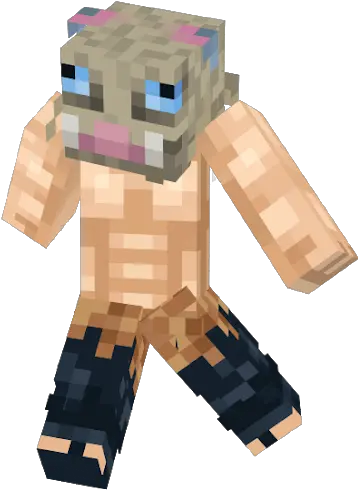 Inosuke Demon Slayer Nova Skin Minecraft Skins Inosuke Skin De Demon Slayer Png Minecraft Grey And Red Icon