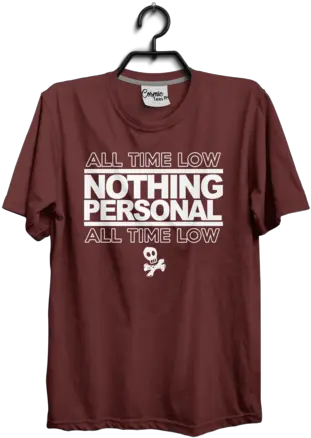 Nothing Personal Typography Shirt Love Yourself T Shirt Png All Time Low Logo