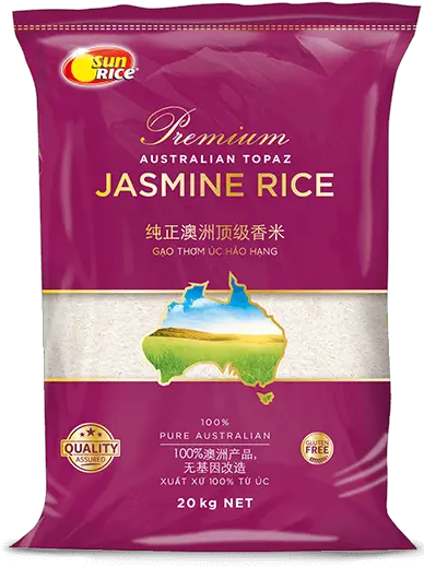 Sunrice Premium Topaz Jasmine Rice Bulk Bag Sunrice Premium Topaz Jasmine Rice Png Rice Transparent