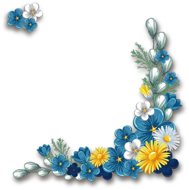 Download Flower Border Free Png Hd Hq Image Flower Border Clipart Png Transparent Floral Border