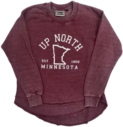 Minnesota Vintage Crew Up North Sweatshirt Love From Usa Long Sleeve Png Vintage Icon Summer Of Love