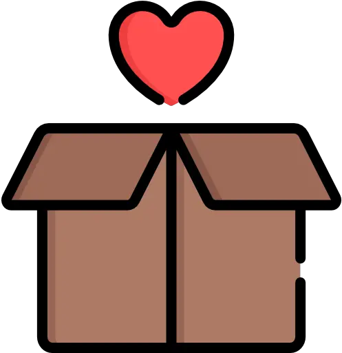 Heart Box Icon From Charity Pack Style Lineal Color Icon Gift Work Png Love Icon Pack