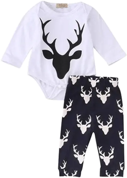 Christmas Deer Bodysuit Reindeer Png Baby Deer Png